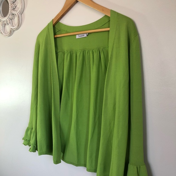 SNAZZIE / Green / lightweight / summer cardigan! - Picture 5 of 8